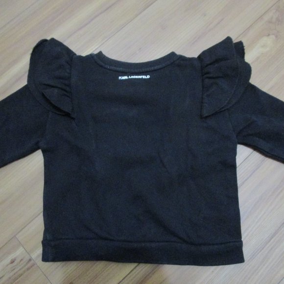 Karl Lagerfeld Kids cat print ruffle sweatshirt - 6 - Picture 9 of 13